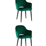 Стул Венера велюр изумрудный 2 шт