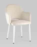 Стул Венера велюр кремовый ножки белые 2 шт — изображение 3