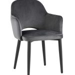 Стул Венера велюр серый