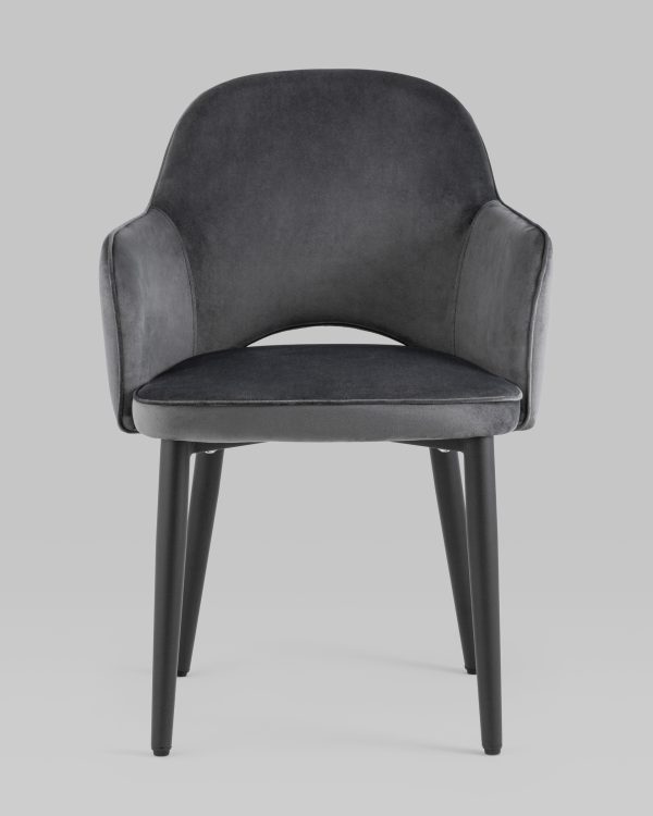 Стул Венера велюр серый 2 шт — изображение 2