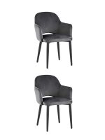 Стул Венера велюр серый 2 шт