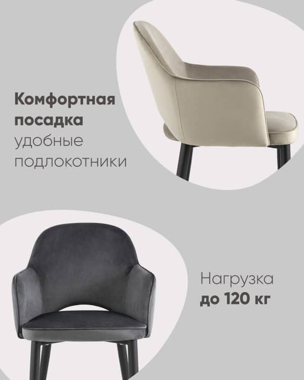 Стул Венера велюр сине-зеленый — изображение 3