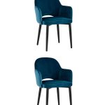 Стул Венера велюр сине-зеленый 2 шт