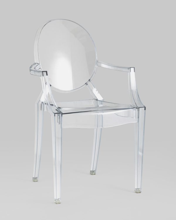 Стул Victoria Ghost с подлокотниками прозрачный — изображение 2