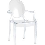 Стул Victoria Ghost с подлокотниками прозрачный