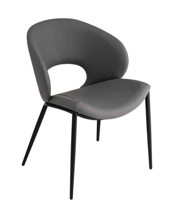 Стул Вивьен экокожа серый