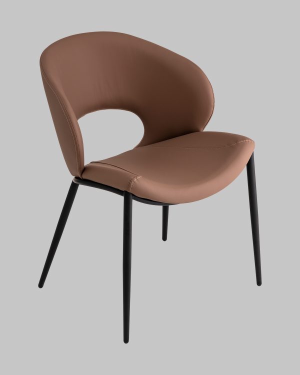 Стул Вивьен экокожа светло-коричневый — изображение 2