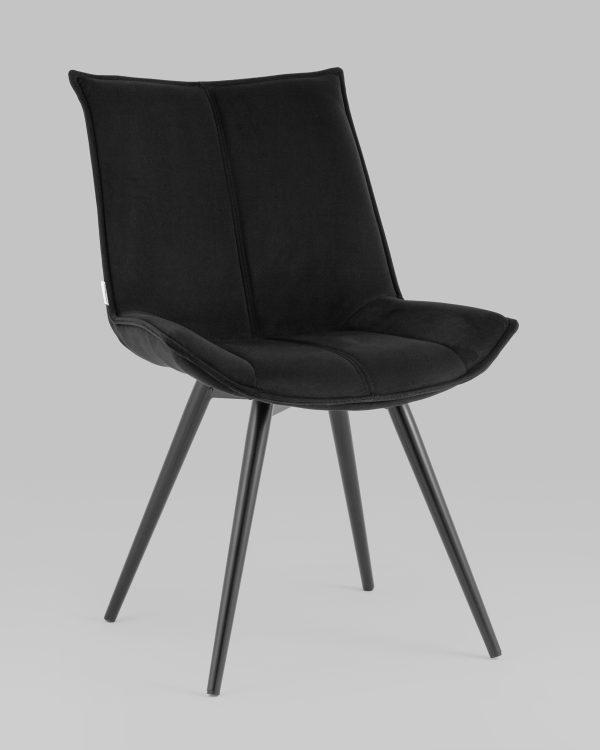 stul-vrashhajushhijsja-robb-veljur-chernyj-2 Стул вращающийся Робб велюр черный — изображение 3