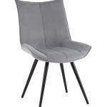 Стул вращающийся Робб велюр серый