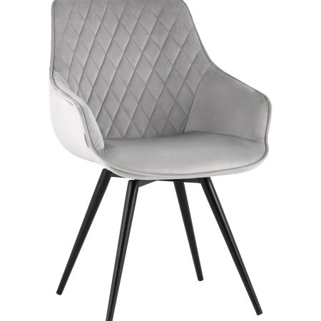 Стул вращающийся Сеул велюр светло-серый