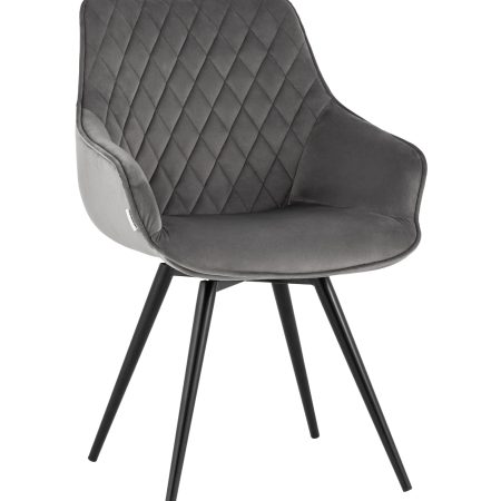 Стул вращающийся Сеул велюр темно-серый