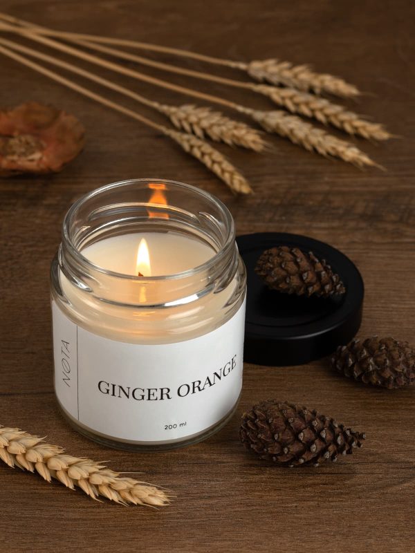 Свеча ароматическая Nota Ginger orange, 200 мл — изображение 3