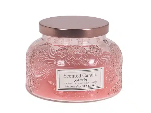 Свеча в банке Sweet Rosy 13см