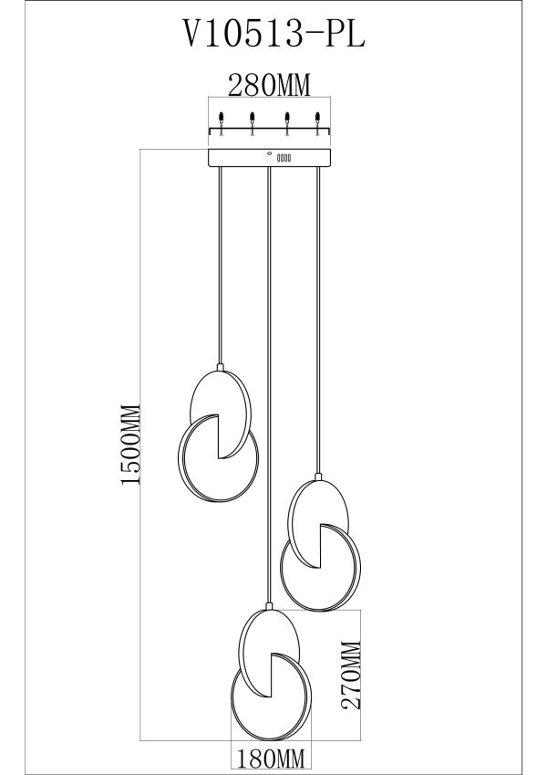 Светильник подвесной светодиодный Moderli V10513-PL Mesa — изображение 3