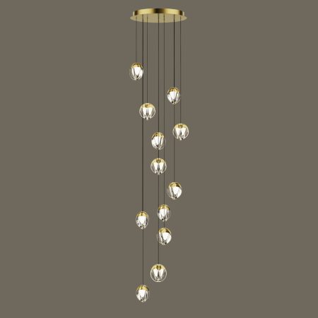Подвесной светильник MD24001033-12A gold/clear