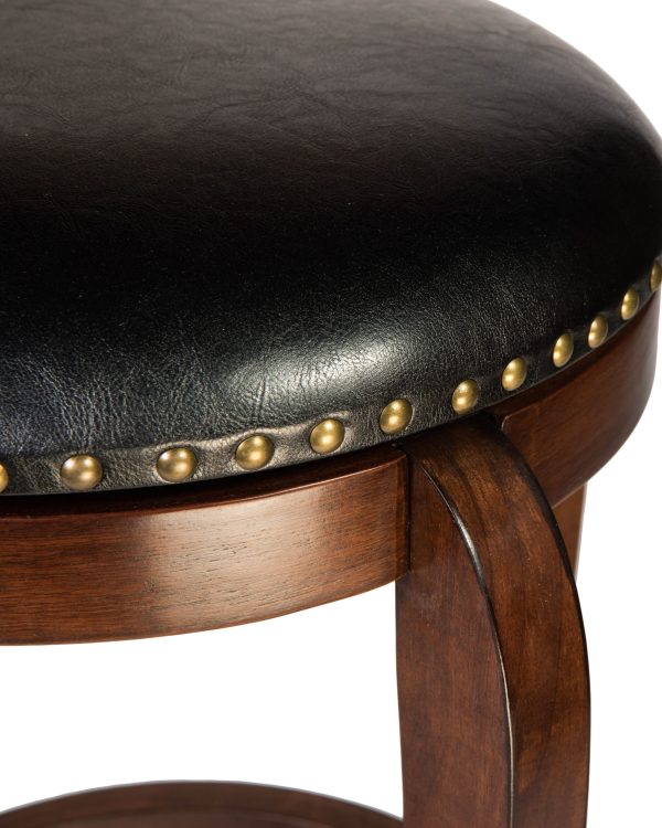 Табурет барный DOBRIN BEN BAR, эспрессо, чёрный — изображение 4