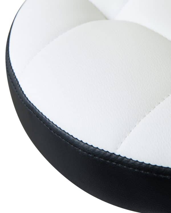 Табурет барный DOBRIN BRUNO, бело-чёрный — изображение 3