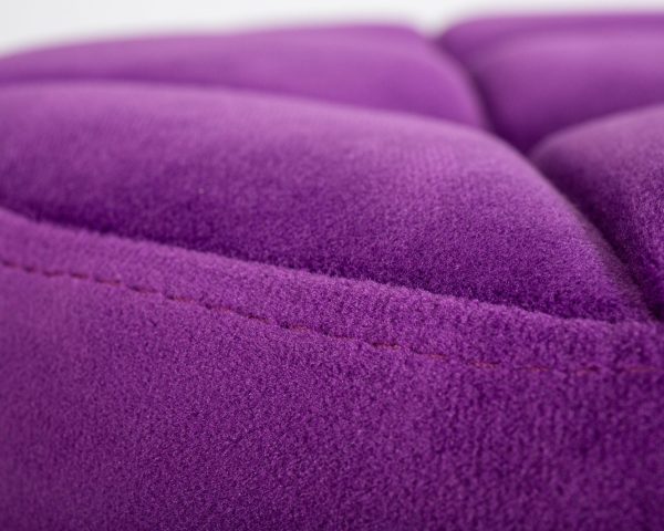 Табурет барный DOBRIN BRUNO BLACK, фиолет велюр (MJ9-58) — изображение 3