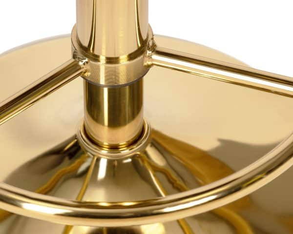 Табурет барный DOBRIN BRUNO GOLD, зеленый велюр (MJ9-88) — изображение 4