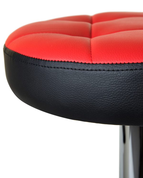 Табурет барный DOBRIN BRUNO, красно-чёрный — изображение 3