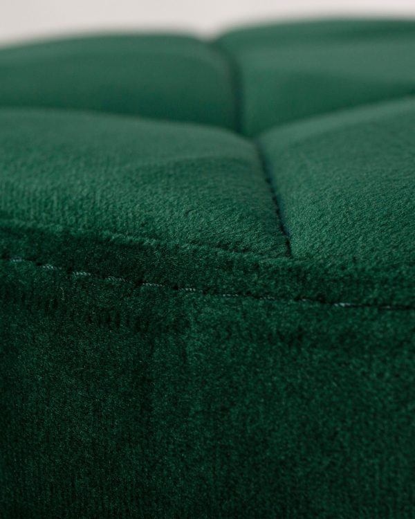 Табурет барный DOBRIN BRUNO, зеленый велюр (MJ9-88) — изображение 4