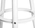 Табурет барный DOBRIN ROYCE WHITE, белый (W-02) — изображение 4