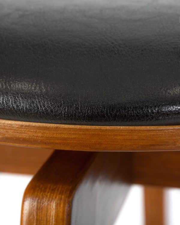 Табурет барный DOBRIN TOM'77, цвет черный глянец PU ABD 002 — изображение 5