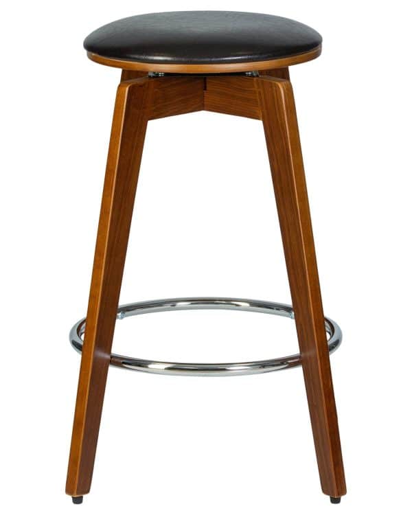 Табурет полубарный DOBRIN TOM'66, цвет черный глянец PU ABD 002 — изображение 3