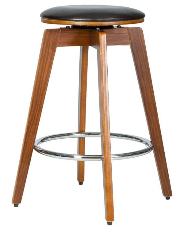 Табурет полубарный DOBRIN TOM'66, цвет черный глянец PU ABD 002 — изображение 4