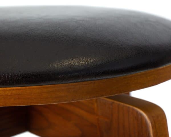 Табурет полубарный DOBRIN TOM'66, цвет черный глянец PU ABD 002 — изображение 5