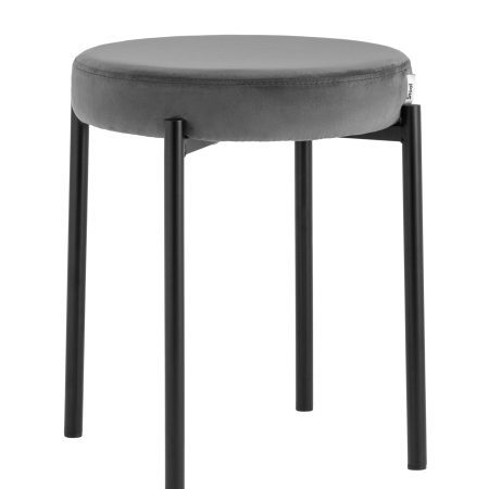Табурет Рио велюр тёмно-серый