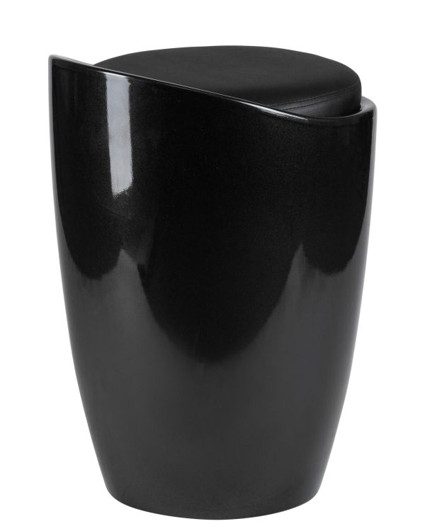 Табурет с местом для хранения LM-1100, чёрный — изображение 4