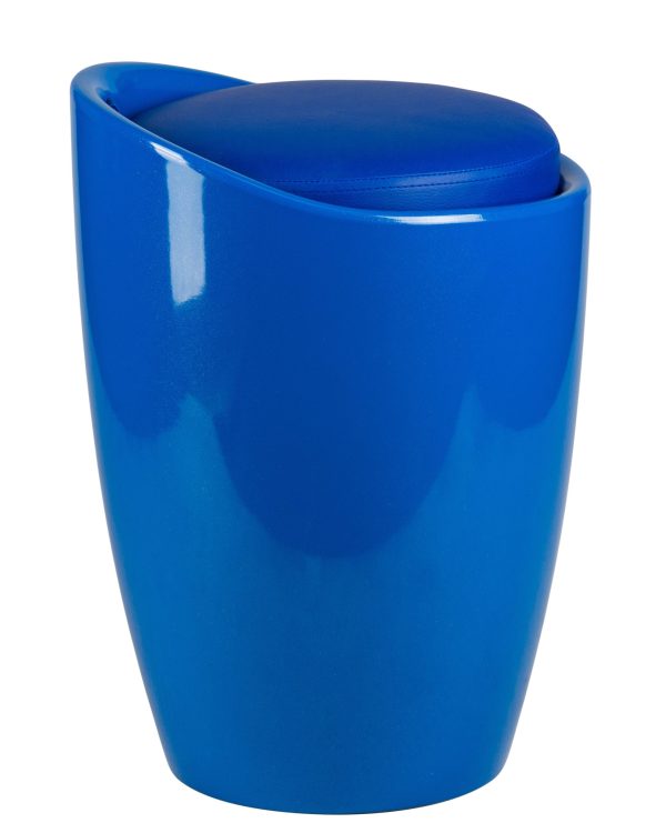 Табурет с местом для хранения LM-1100, голубой — изображение 3