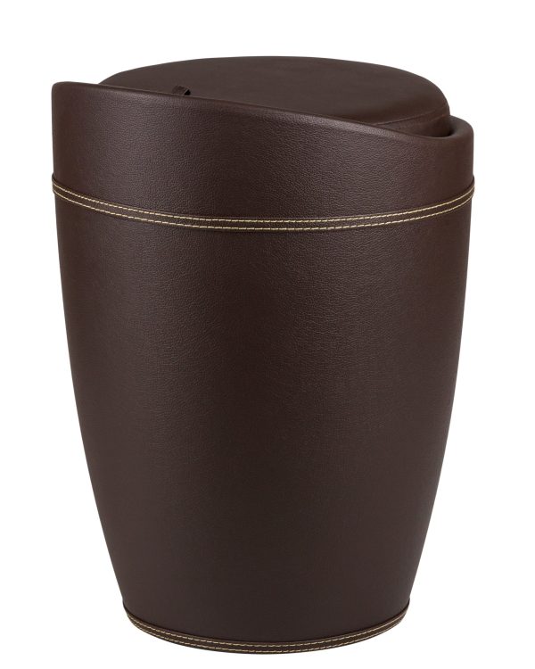 Табурет с местом для хранения LM-1100HPVC, коричневый — изображение 4