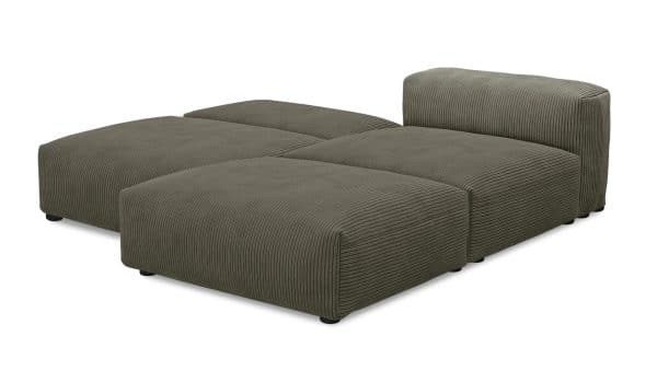 Угловой диван Фиджи большой и глубокий (Еврокнижка) Cilium Brown