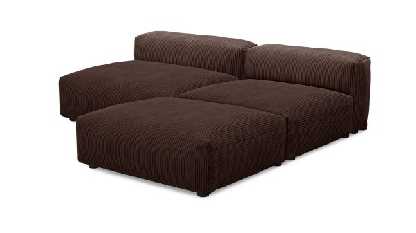 Угловой диван Фиджи большой и глубокий (Еврокнижка) Cilium Chocolate Еврокнижка (210х242х62см) — изображение 2