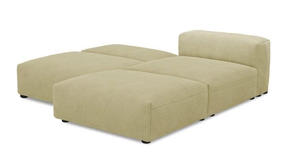 Угловой диван Фиджи большой и глубокий (Еврокнижка) Cilium Cream