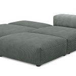 Угловой диван Фиджи большой и глубокий (Еврокнижка) Cilium Grafit