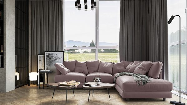 Угловой диван Ибица Velutto 37 Еврокнижка (300х209х90см) — изображение 3