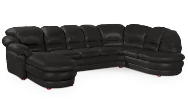 Угловой диван Нодус с оттоманкой и дополнительной секцией Madras 21