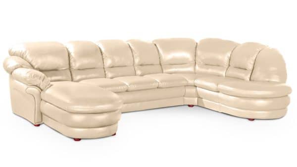 Угловой диван Нодус с оттоманкой и дополнительной секцией Madras 22