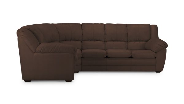 Угловой диван Оберон Madras Браун Нераскладной (295х192х102см) — изображение 2