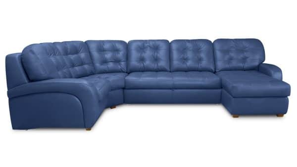 Угловой диван с оттоманкой Соло Galaxy Blue Нераскладной (373х219х105см) — изображение 3