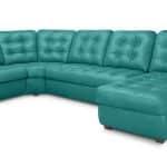 Угловой диван с оттоманкой Соло Galaxy Dk-green