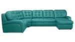 Угловой диван с оттоманкой Соло Galaxy Dk-green Нераскладной (373х219х105см) — изображение 3
