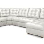 Угловой диван с оттоманкой Соло Galaxy White