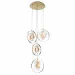 Подвесной светильник P60669-4 gold/clear