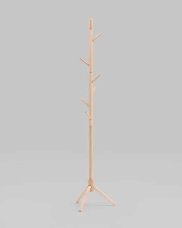 Вешалка напольная Hook светлое дерево — изображение 3