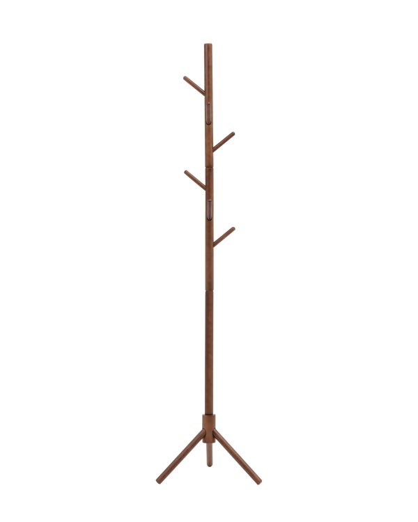 Вешалка напольная Hook темное дерево