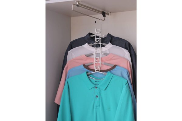 Вешалка-трансформер для одежды Гинго 5 в 1 серая — изображение 5